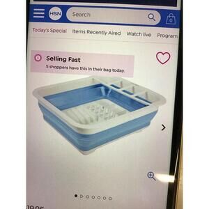 Joy cleanboss collapsible dish rack drying sink system new in package from HSN